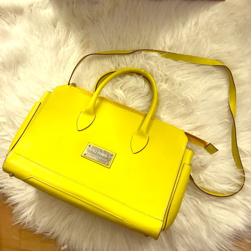 Valentino Satchel Handbag Yellow